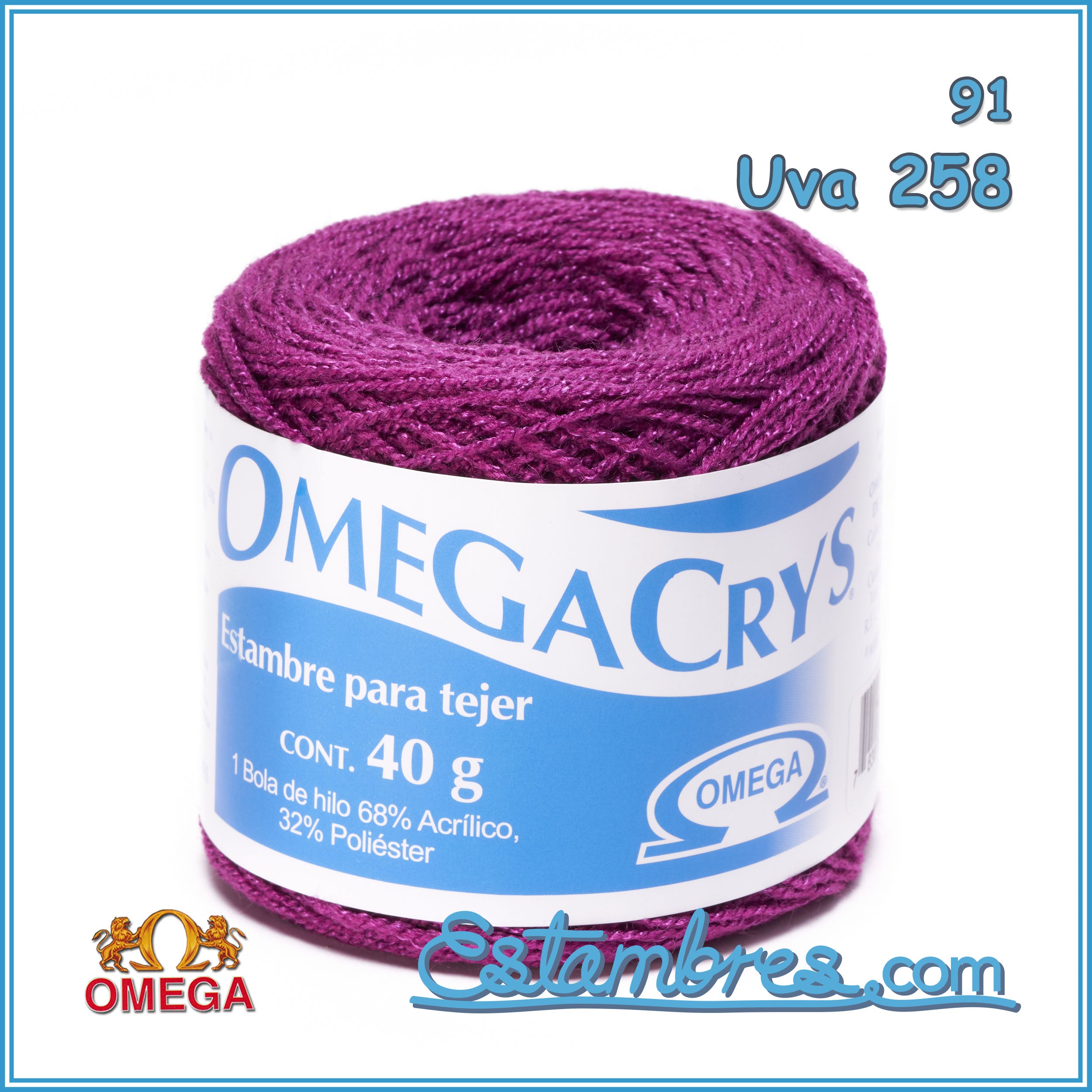 Omega Crystal 1000gr, OmegaCrys, Crystal Thread, Hilo Crystal Various  Colors