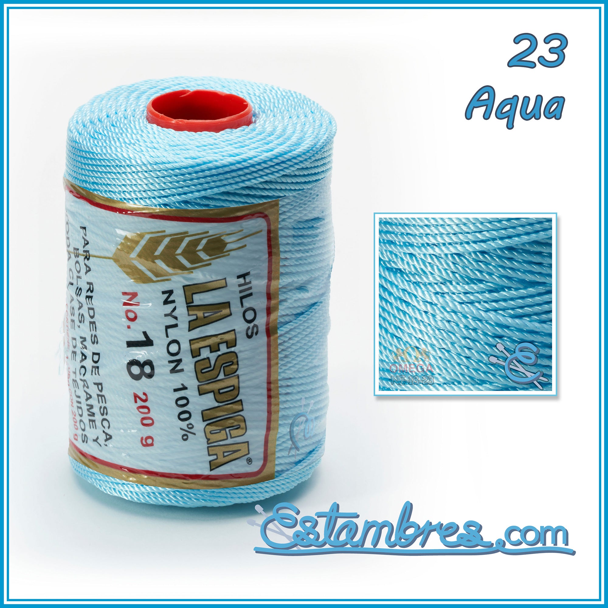 La Espiga No.6 100% Nylon. Omega. Crochet Thread for crafts, Nylon for  Knitting and crochet. Nylon thread. String cord for crochet. -  Portugal