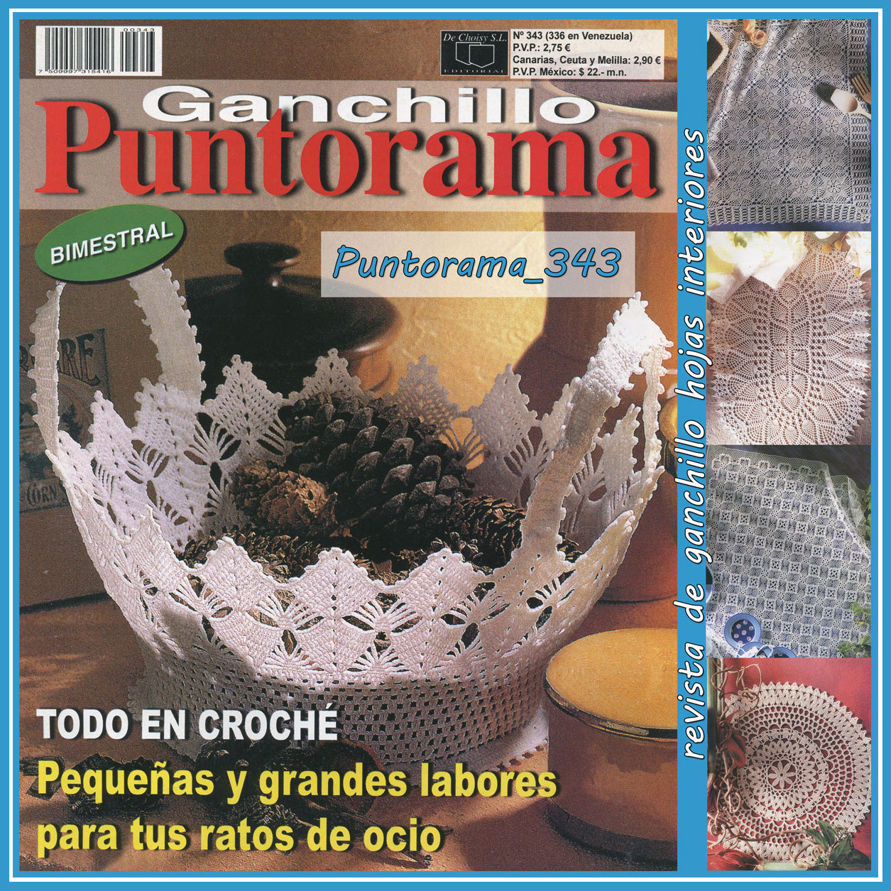 Revista Ganchillo Artistico y Puntorama pz