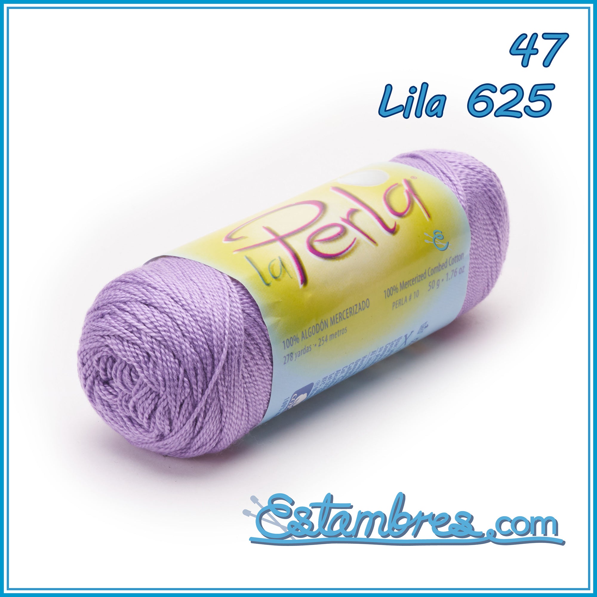 LA PERLA [50grs] by Omega - Perle Thread 100% Mercerized Cotton Thread  ideal for Fine Crocheting