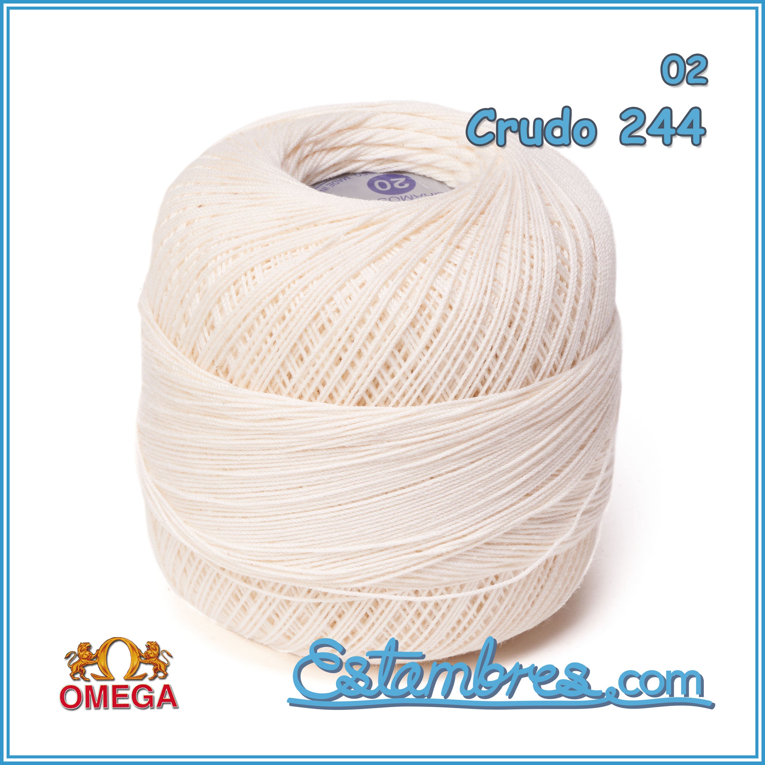 Crochet OMEGA NO.20 [30grs] - Hilo de algodón 100% mercerizado para  ganchillo fino - Color 32-Rosa 236
